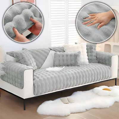 Plyšová prikrývka na sedačku | VELVECO