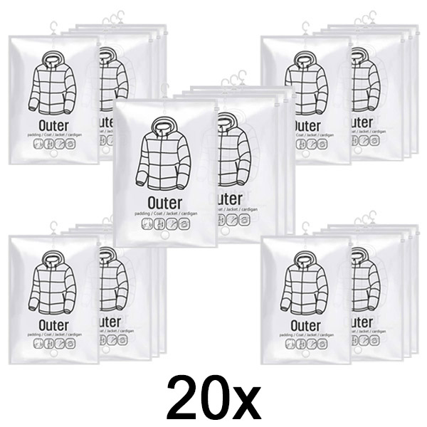 5x Závesné vákuové úložné vrecia – (4 ks) | VACUHANG