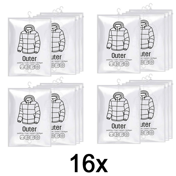 4x Závesné vákuové úložné vrecia – (4 ks) | VACUHANG