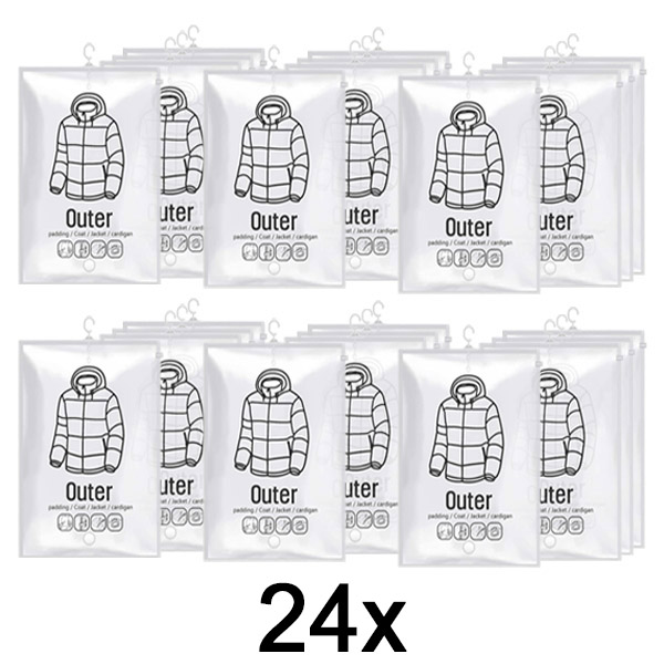 6x Závesné vákuové úložné vrecia – (4 ks) | VACUHANG