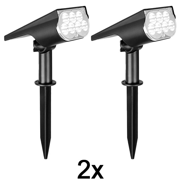 2x Solárne bodové svetlo na vonkajšie použitie | SPOTIKE