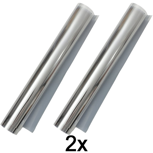 2x Samolepiaca zrkadlová fólia (45 x 200 cm) | FOILBLISS