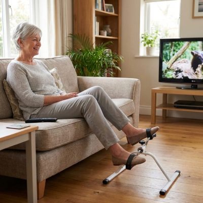 Mini rotopéd pod stôl, k pohovke a k stoličke - ruky a nohy, nastaviteľný odpor, do 150 kg | PEDALORA